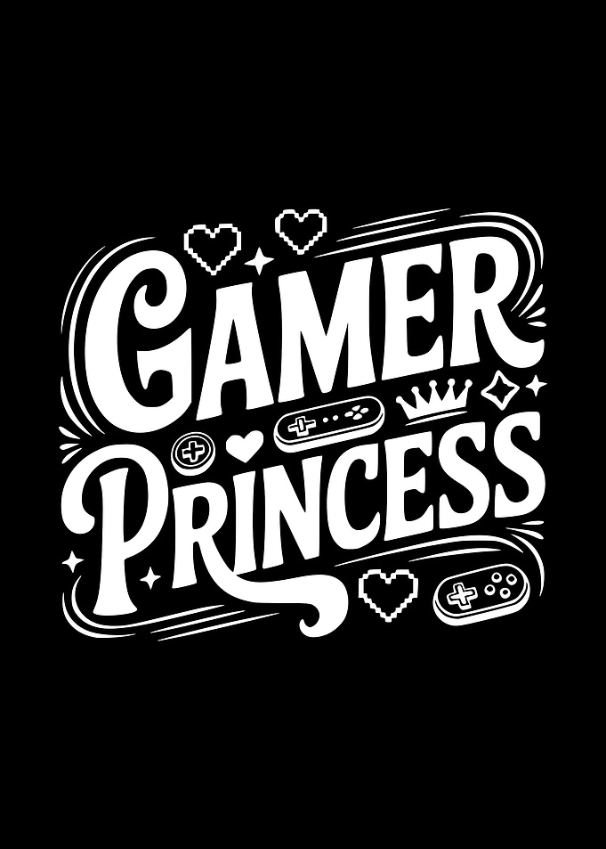 Gamer Princess Text Art