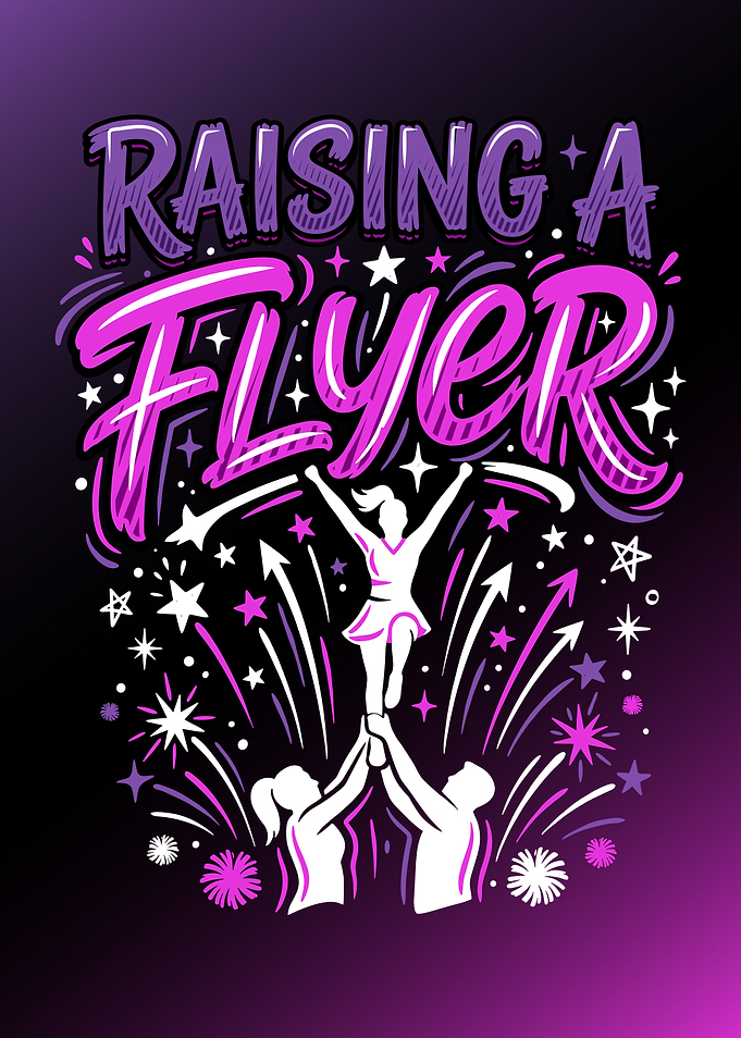 Raising a Flyer Cheerleading Graphic