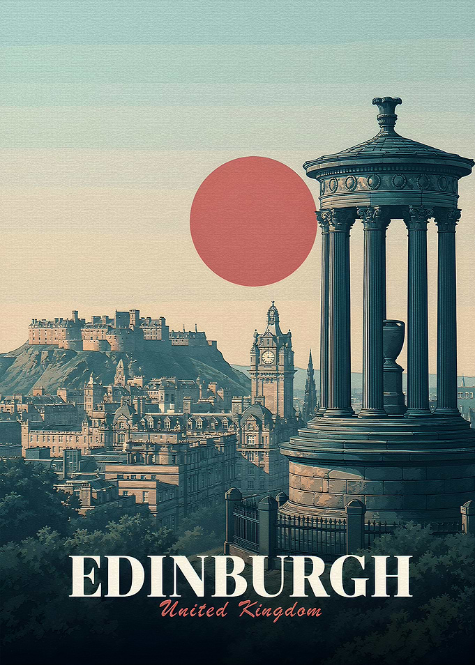 Edinburgh Travel Poster