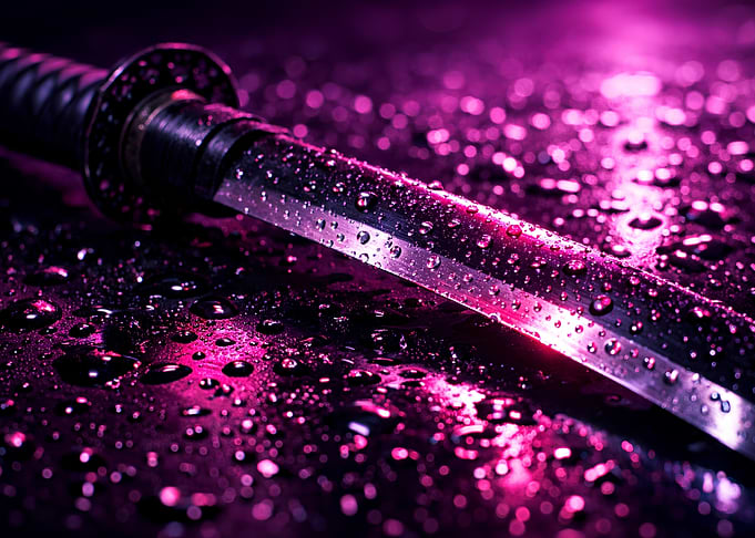 Purple Samurai Sword
