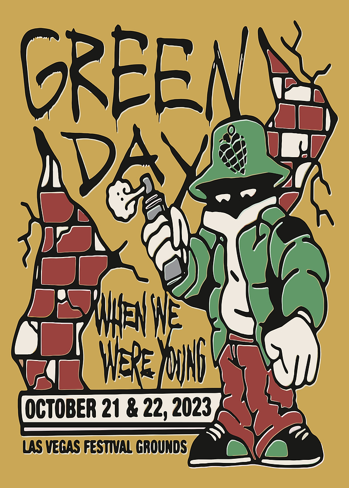 Green Day When We Were Young Poster