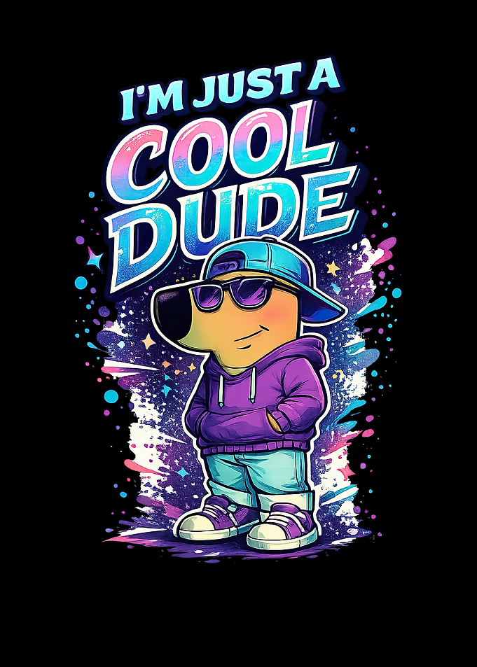 Cool Dude with Text