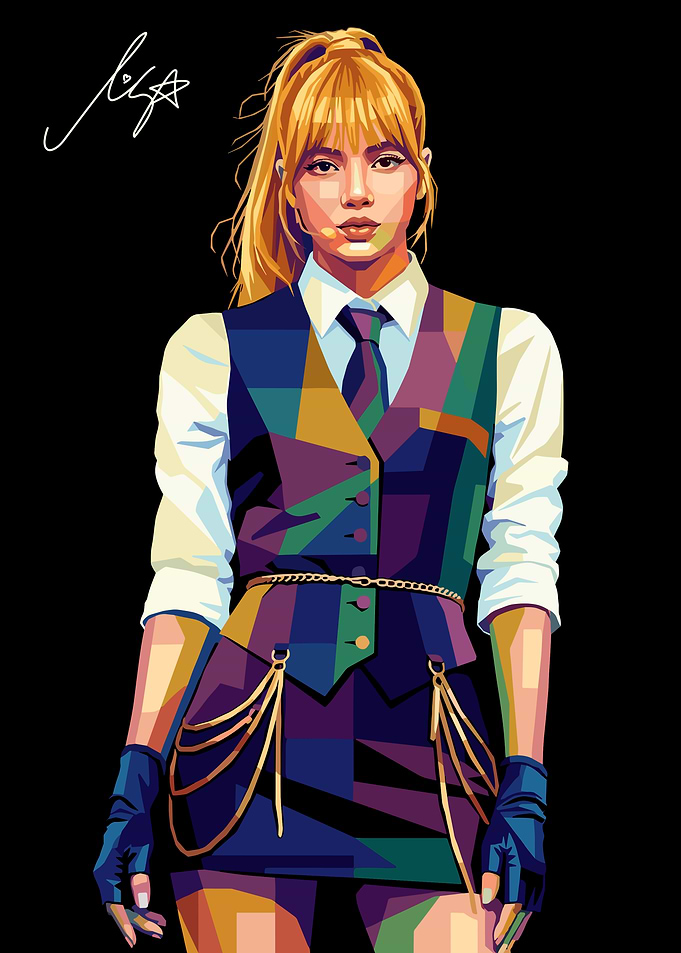 Pop Art Portrait of Lisa