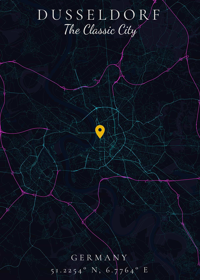 Dusseldorf City Map