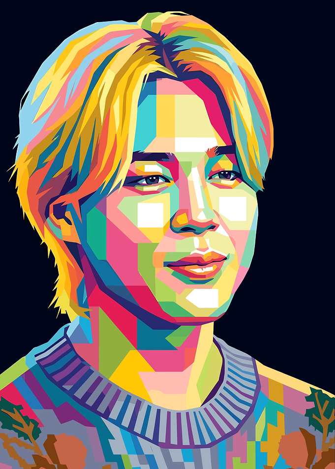 Jimin Pop Art Portrait