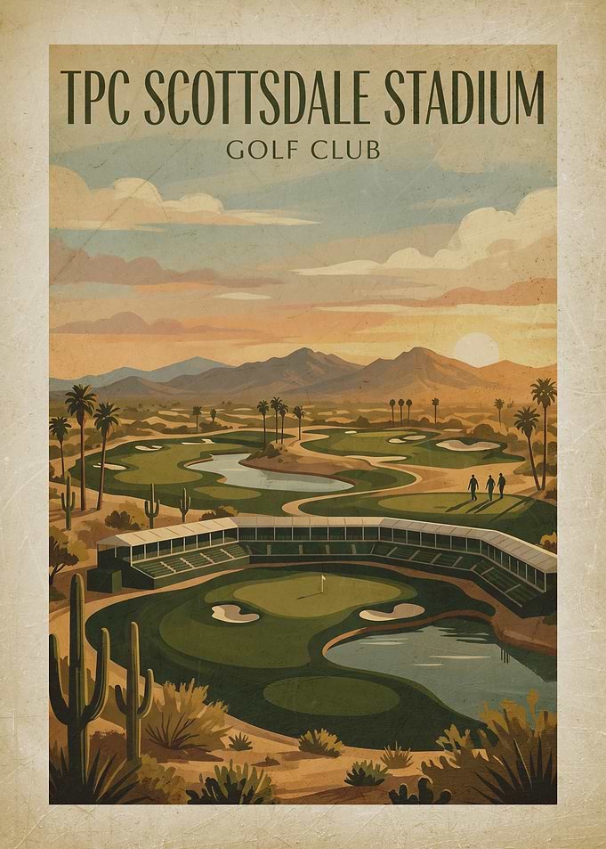 TPC Scottsdale Stadium Golf Club Poster