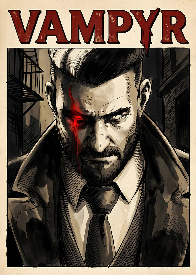 Vampyr Video Game Poster