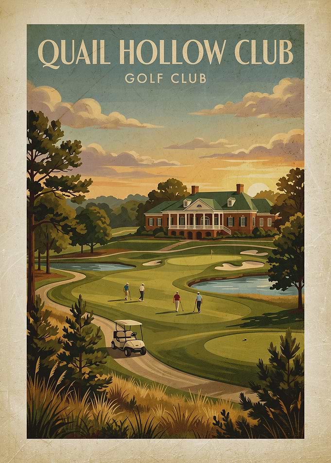 Quail Hollow Club Golf Poster