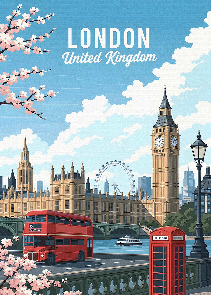 London Travel Poster