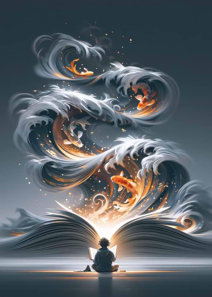 Book of Waves and Koi