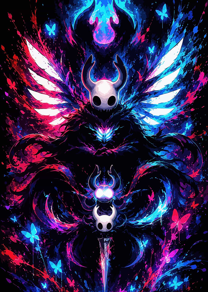 Hollow Knight Abstract Art