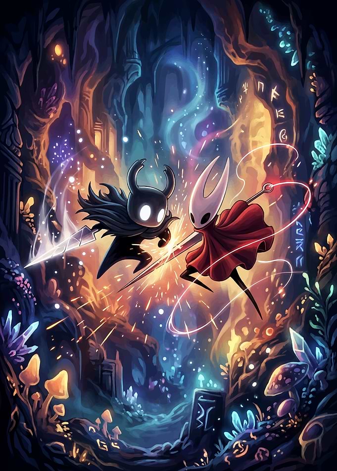 Hollow Knight Characters Fighting