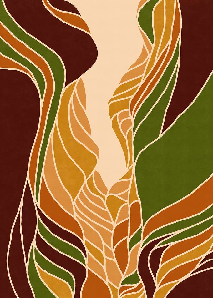 Abstract Canyon Layers