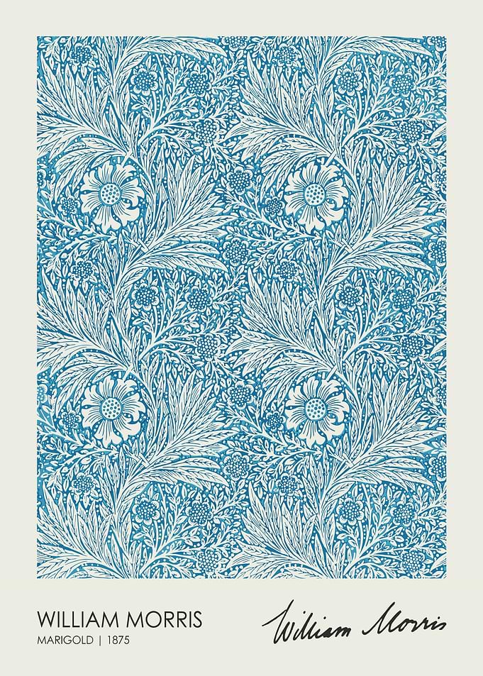 William Morris Marigold Floral Pattern