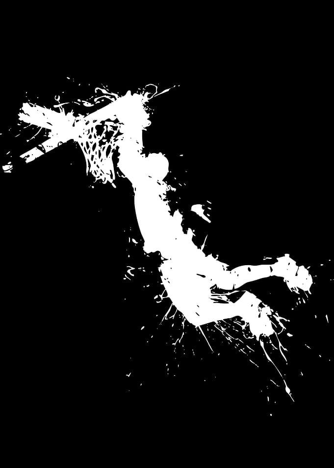 Basketball Dunk Silhouette
