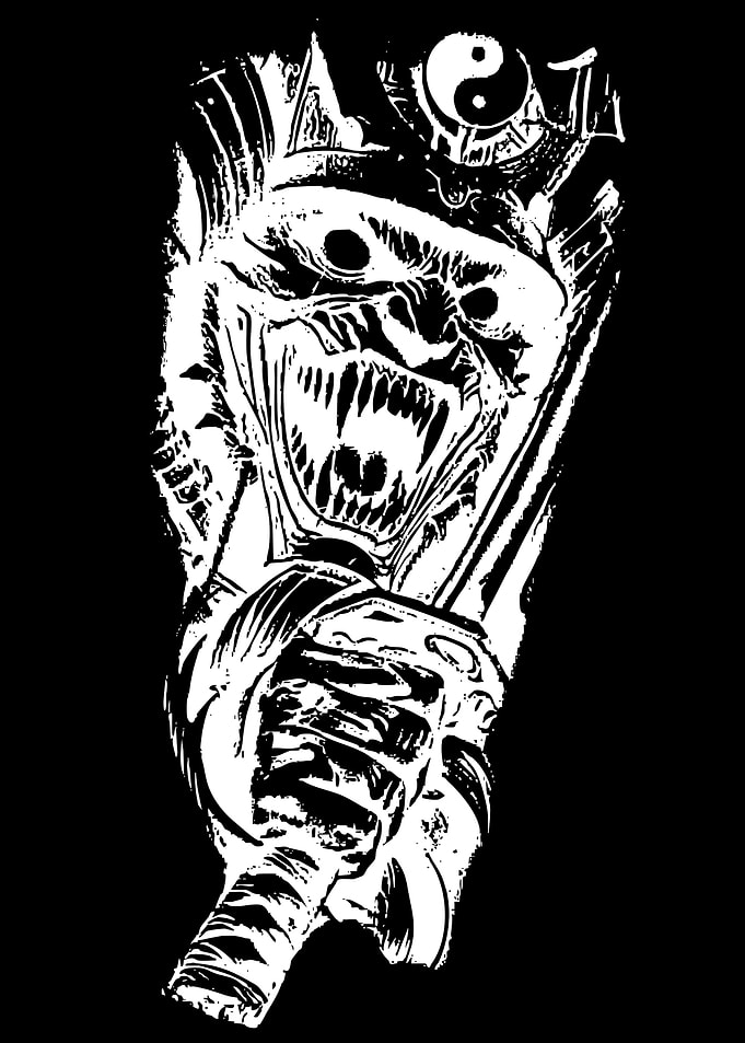 Demonic Warrior with Yin Yang