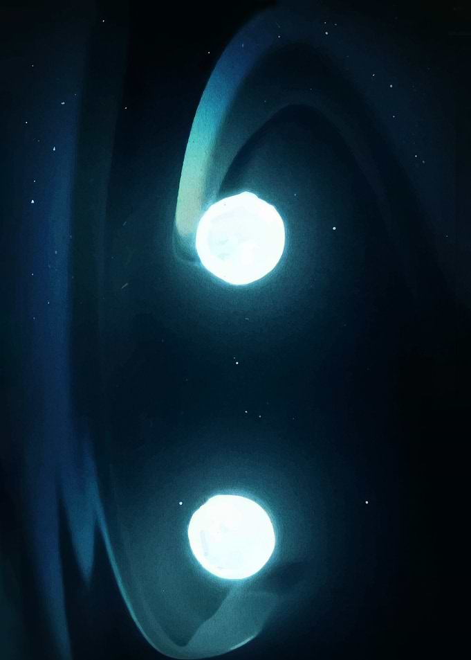 Cosmic Dance of Two Stars