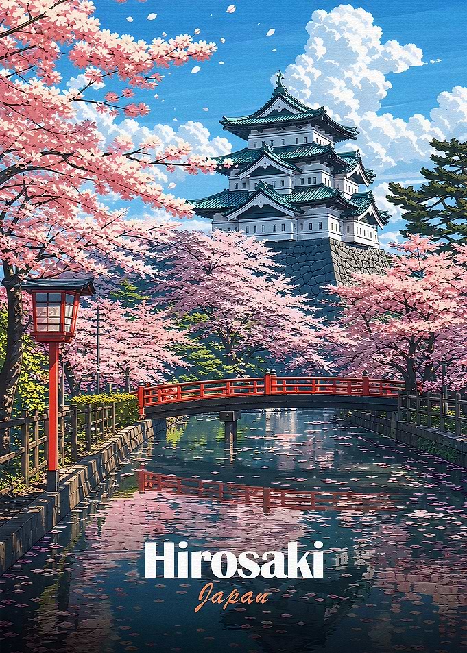 Hirosaki Castle in Bloom