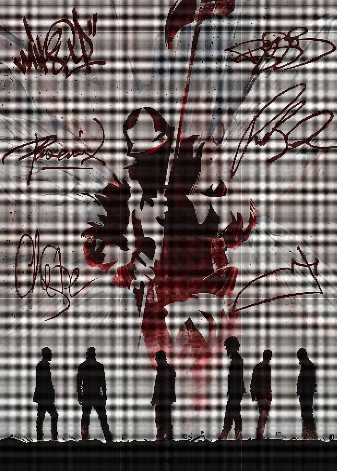 Band Silhouette with Signatures