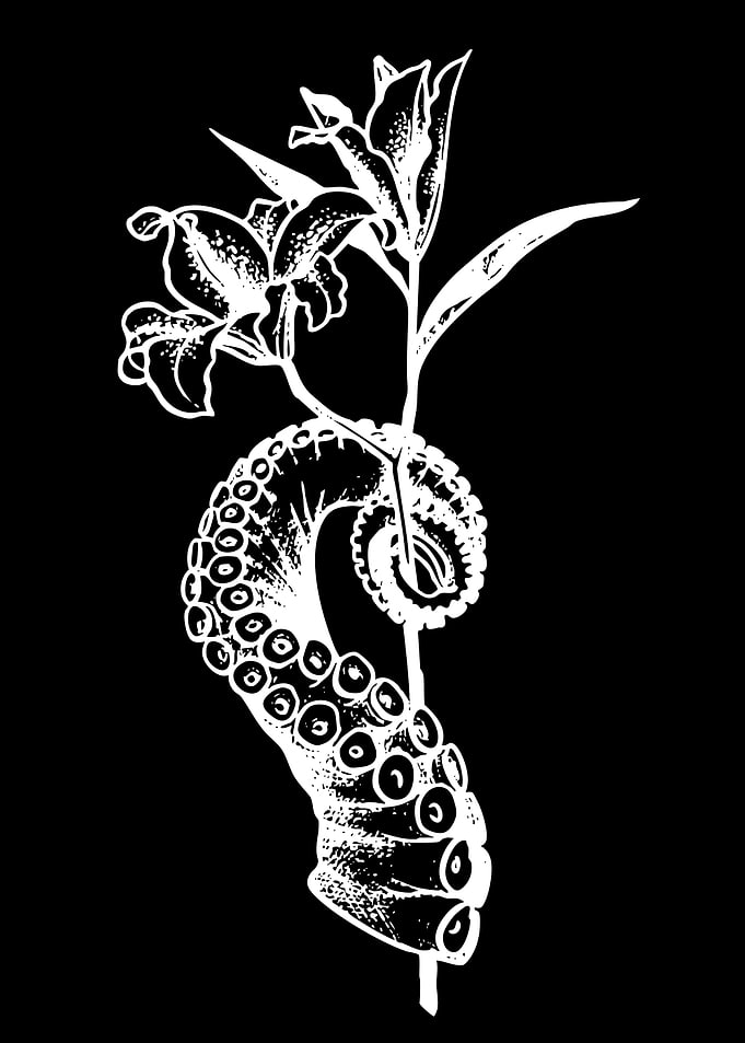 Octopus Tentacle and Lily Flower