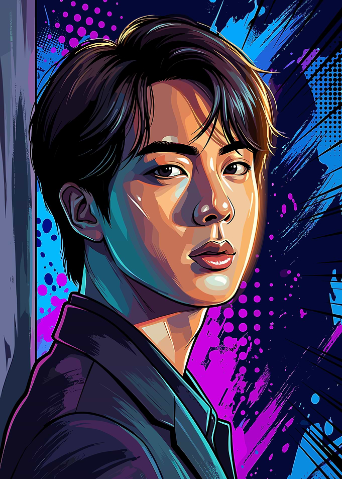 Pop Art Portrait of Jin