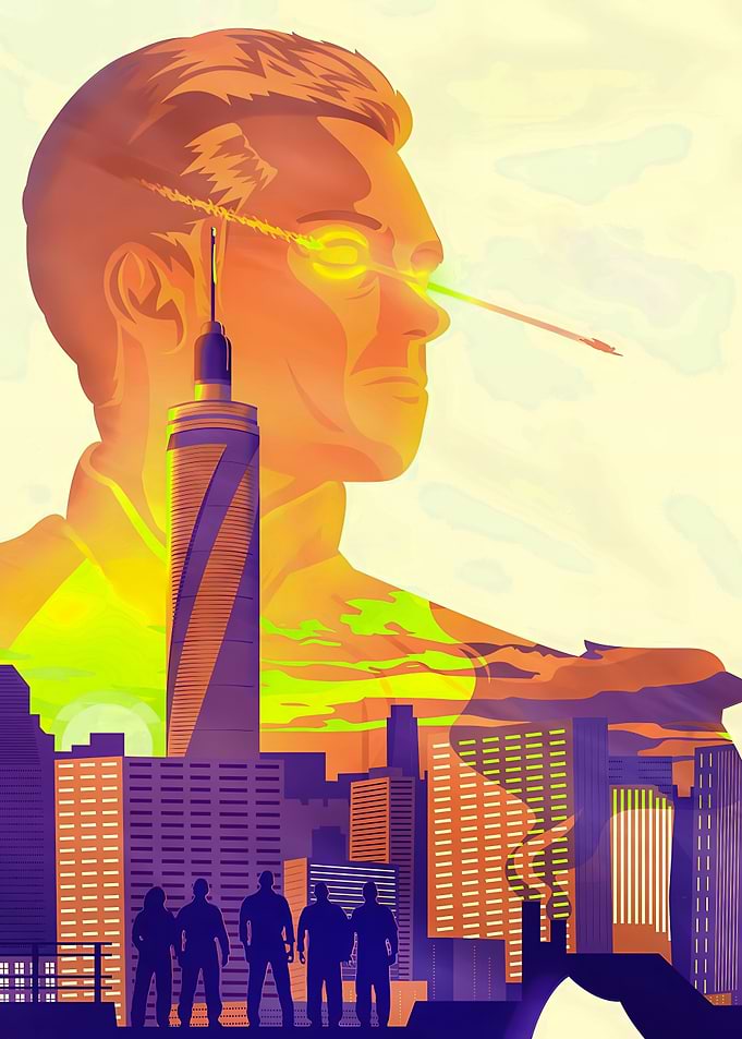 Superhero Cityscape Vision
