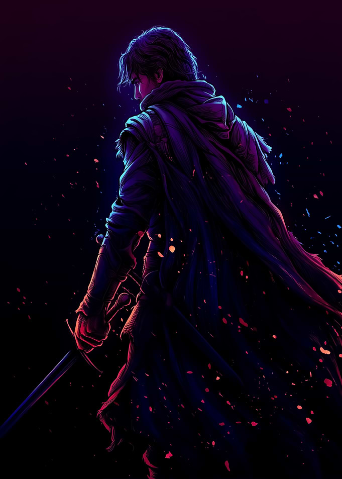 Fantasy Warrior with Sword