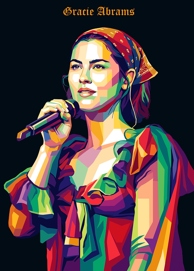 Gracie Abrams Pop Art Portrait