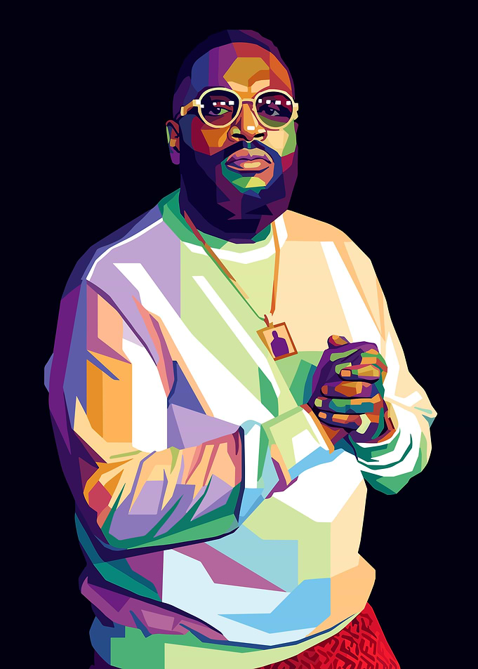 Rick Ross Pop Art Portrait