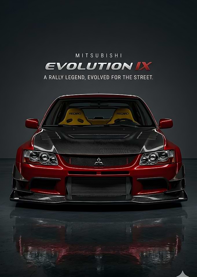 Mitsubishi Lancer Evolution IX in Garage Studio
