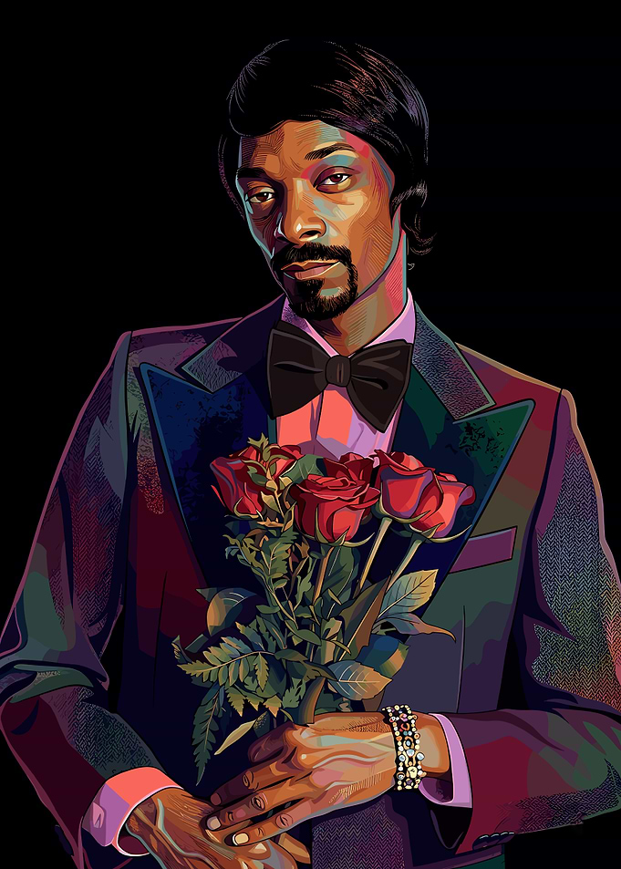 Snoop Dogg with Roses