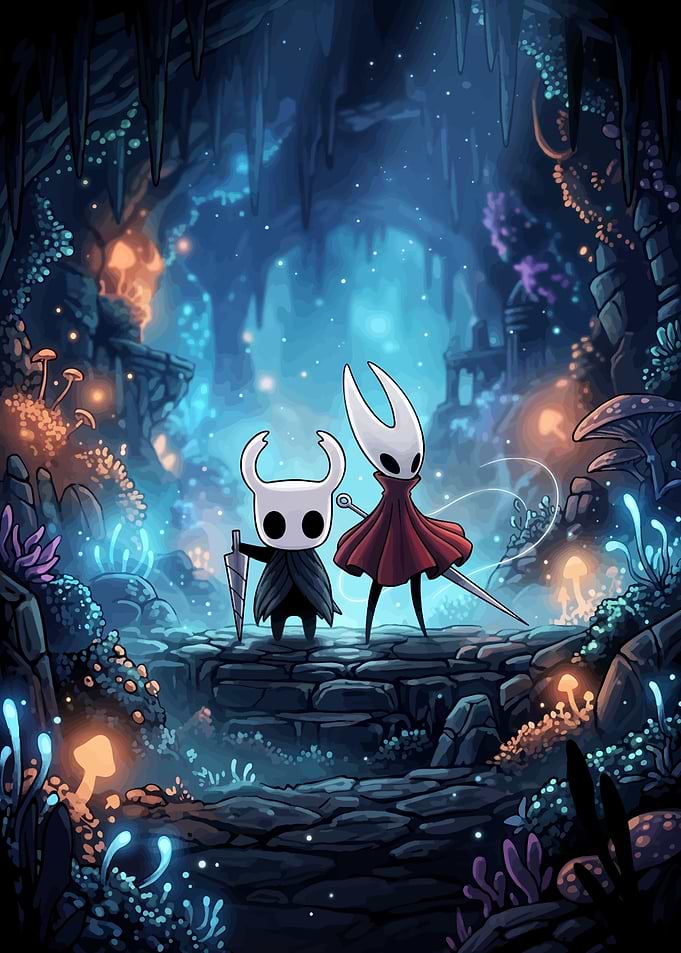 Hollow Knight and Hornet Hallownest Journey