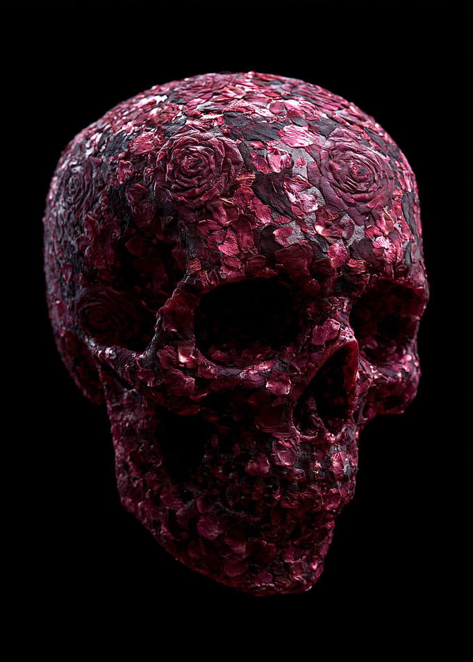 Rose Petal Skull