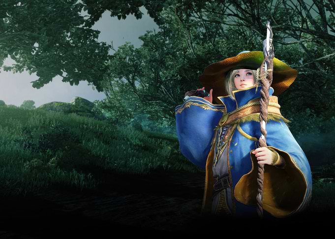 Fantasy Wizard in Forest