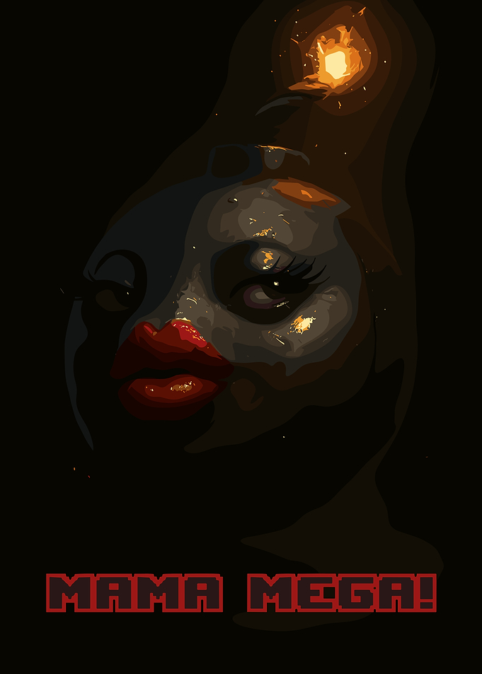 Mama Mega! Text Art