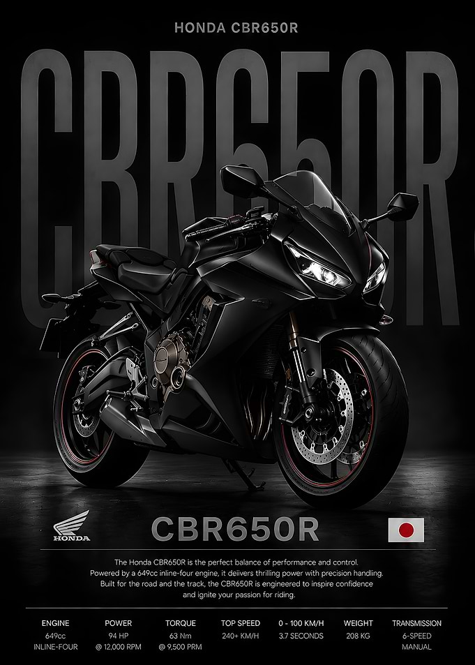 Honda CBR650R Motorcycle