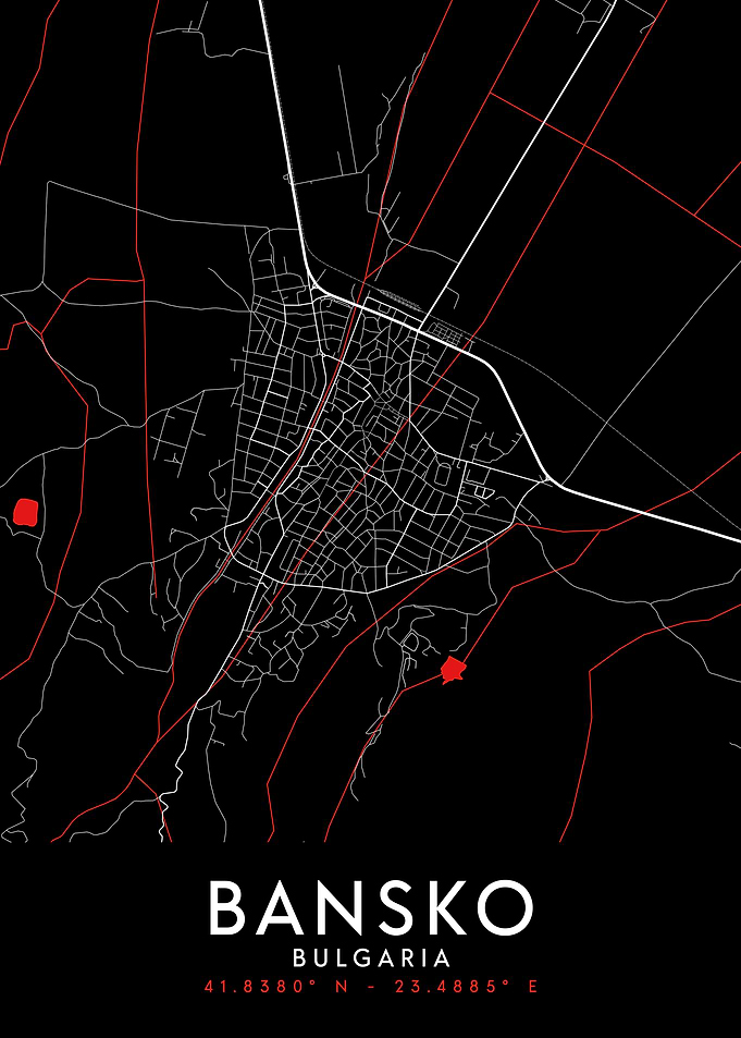 Bansko Dark Map
