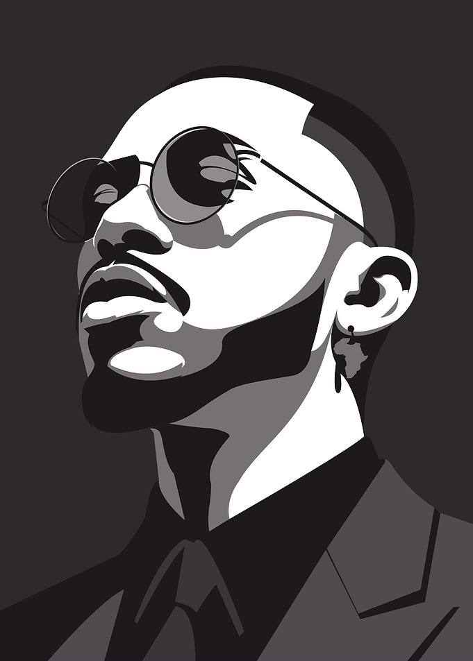 Black Man in Silhouette
