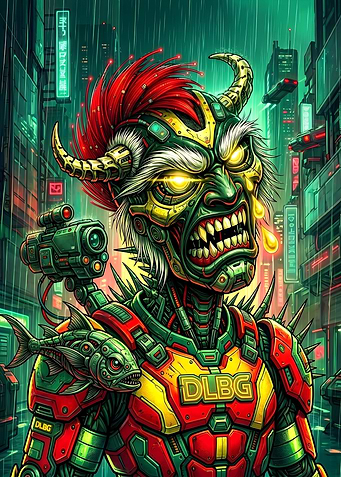 DLBG Cyberpunk #1 - Cybernetic Gaming Poster