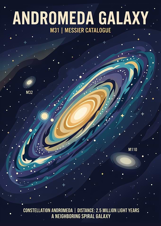 Andromeda Galaxy Illustration