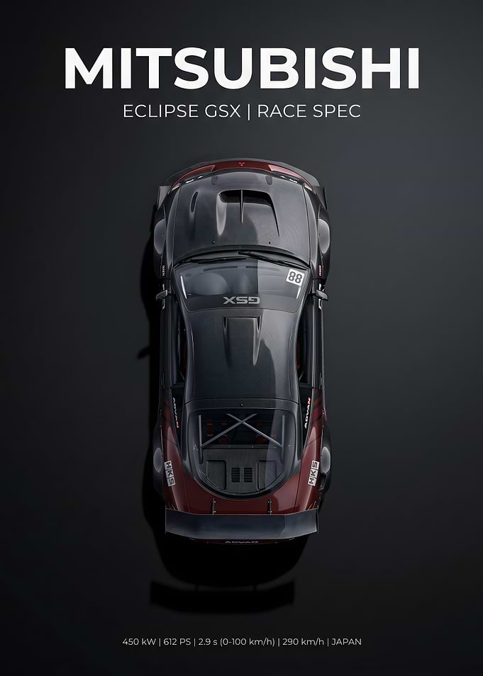 Mitsubishi Eclipse GSX Race Car
