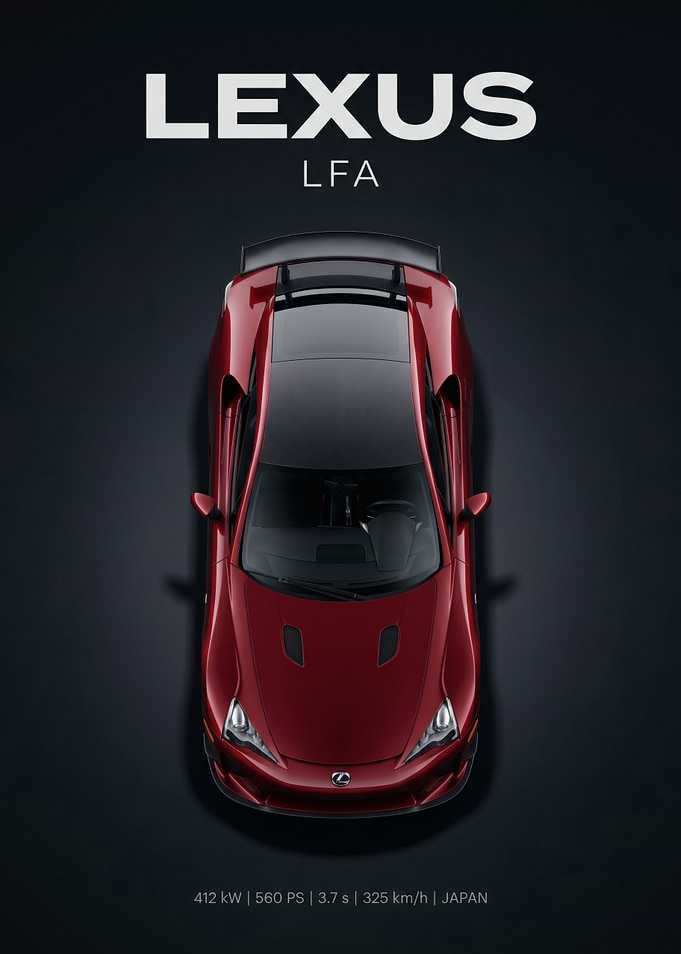 Lexus LFA Top View