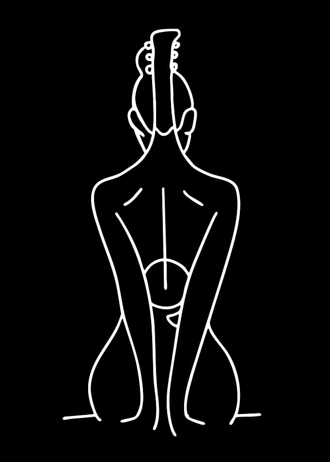 Minimalist Guitarist Silhouette
