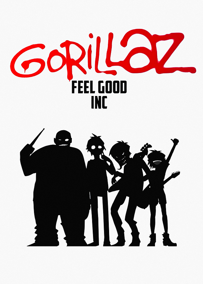 Gorillaz Feel Good Inc. Poster