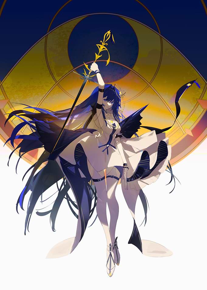 girl with sword and wings