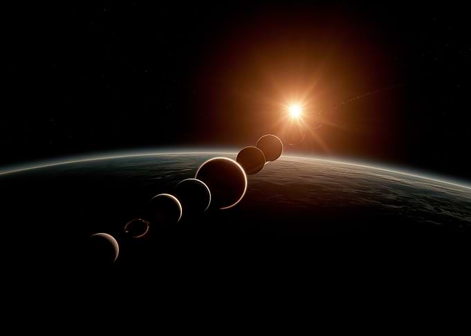 Planetary Alignment with Sun and Earth