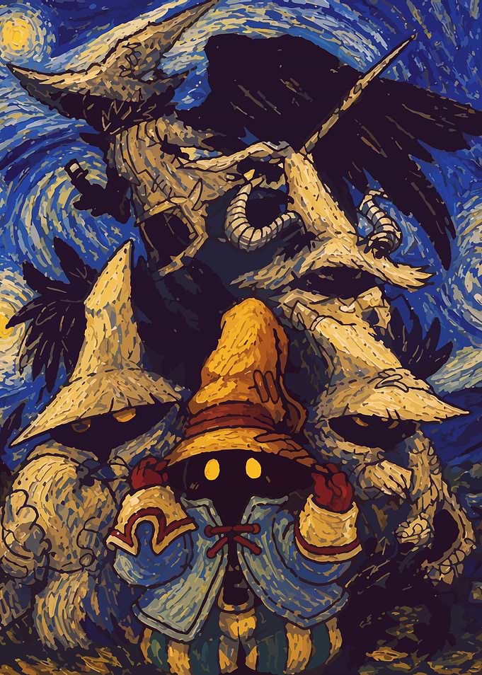 Vivi Ornitier in Starry Night Style