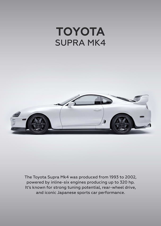 Toyota Supra Mk4 Side White