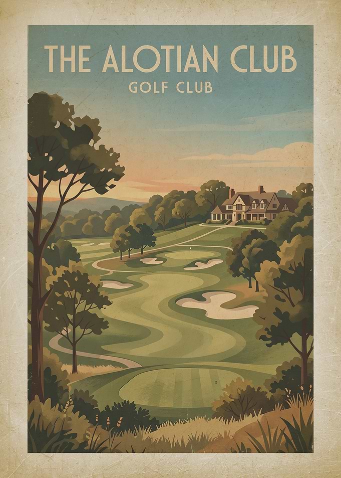 The Alotian Club Golf Poster