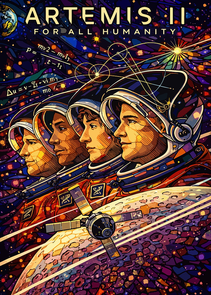 Artemis II Astronauts and Space